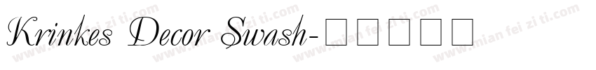 Krinkes Decor Swash字体转换
